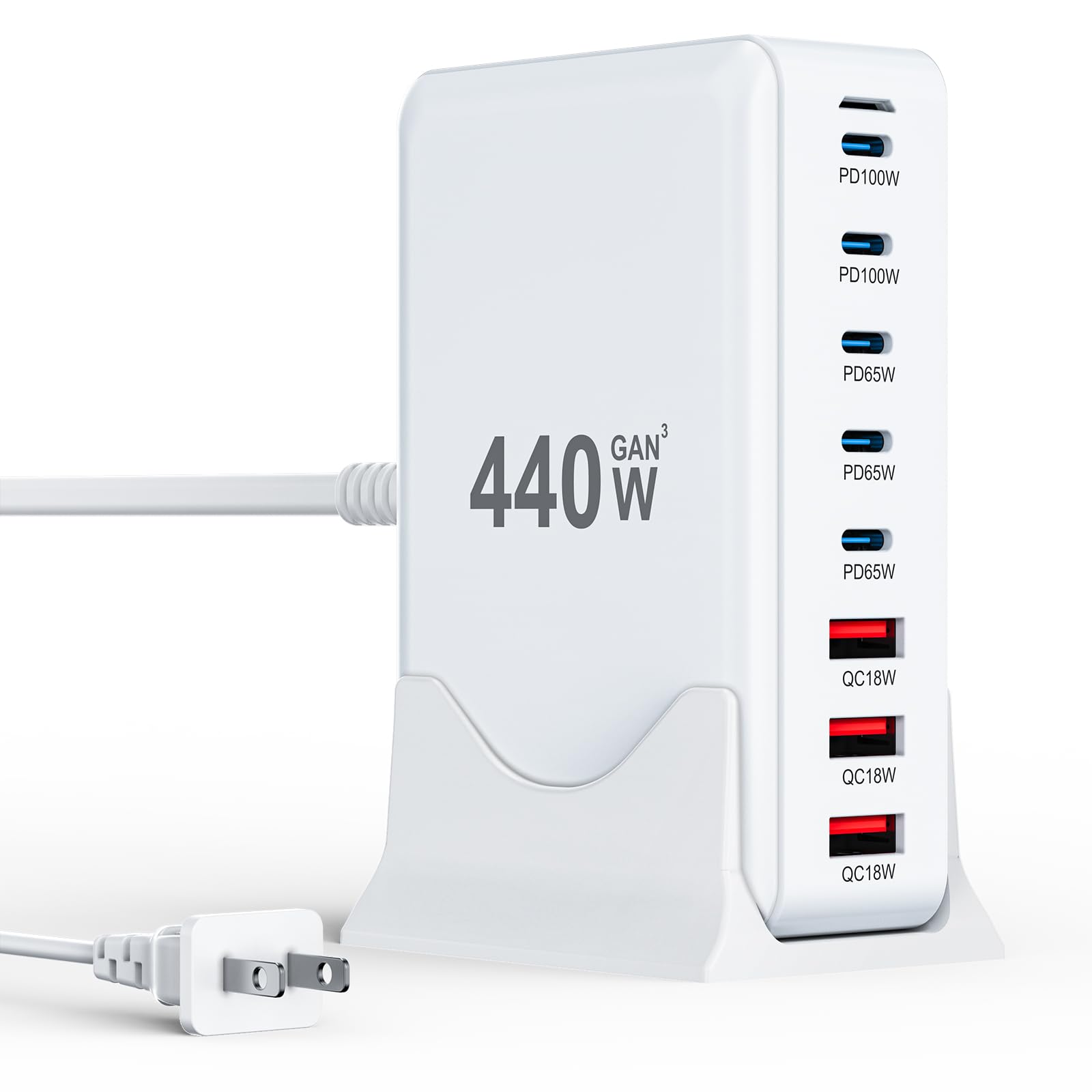 Amazon.com: USB C Charger Block 440W Charging Station Hub,8 Port